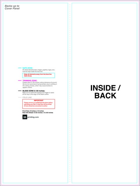 Brochure 9inx12in Panelfold Front guideline preview