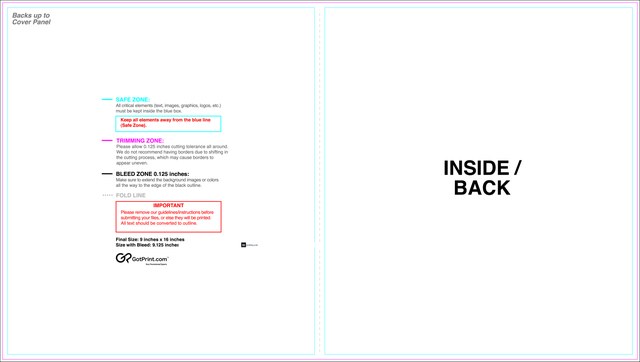 Brochure 9inx16in Halffold Front guideline preview