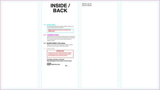 Brochure 9inx16in Reverse Parallelfold Front guideline preview