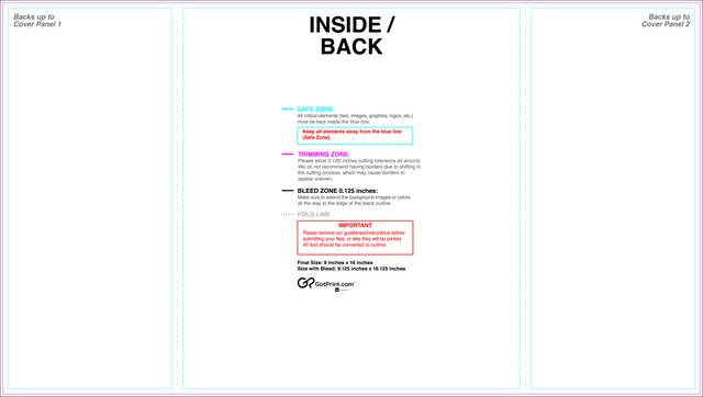 Brochure 9inx16in Singlegatefold Front guideline preview