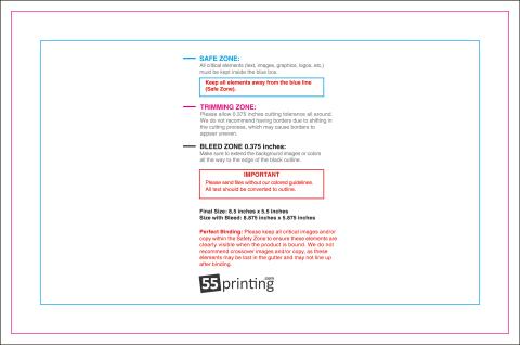 Booklet 5.5inx8.5in H Pb Front guideline template 5.5" × 8.5" JPG