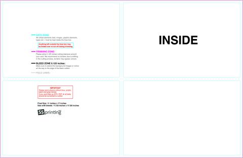 Brochure 11x17 Halffold Then Half 8.5x5.5 Inside guideline preview