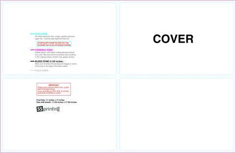 Brochure 11x17 Halffold Then Half 8.5x5.5 Outside guideline preview