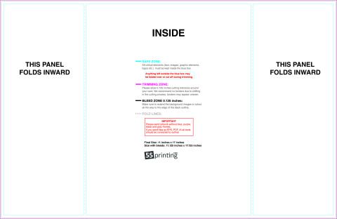 Brochure 11x17 Singlegatefold Inside guideline preview