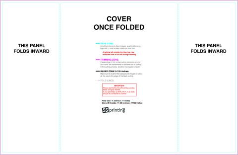 Brochure 11x17 Singlegatefold Outside guideline preview