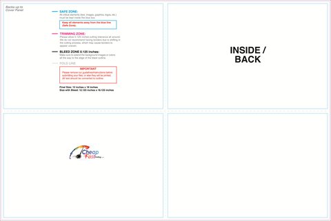 Brochure 12x18 Halffold Then Half Inside guideline preview