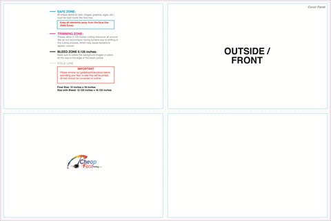 Brochure 12x18 Halffold Then Half Outside guideline preview