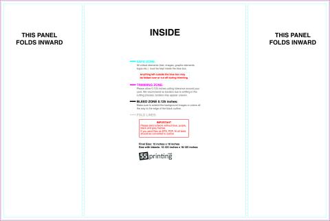 Brochure 12x18 Singlegatefold Inside guideline preview