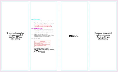Brochure 8.5inx14in Doublegatefold Inside guideline preview