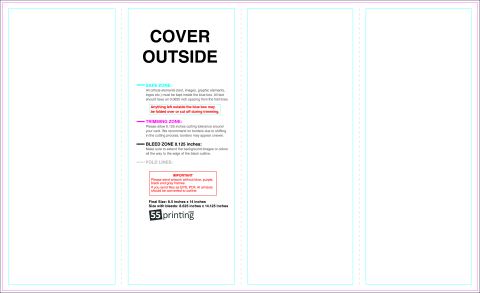 Brochure 8.5inx14in Reverse Parallelfold Outside guideline preview