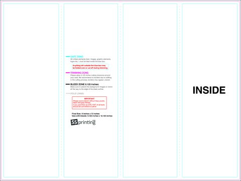 Brochure 9inx12in Accordion Inside guideline preview