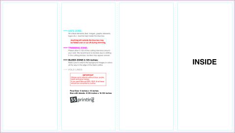 Brochure 9inx16in Accordionfold Inside guideline preview