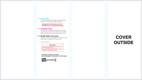 Brochure 9inx16in Parallelfold Outside guideline preview