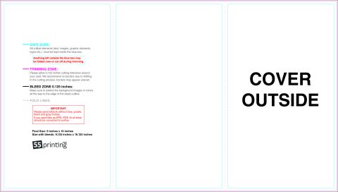 Brochure 9inx16in Zfold Outside guideline preview