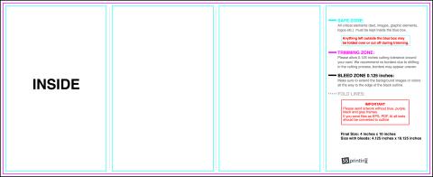 Minimenu 4inx10in H Inside guideline preview