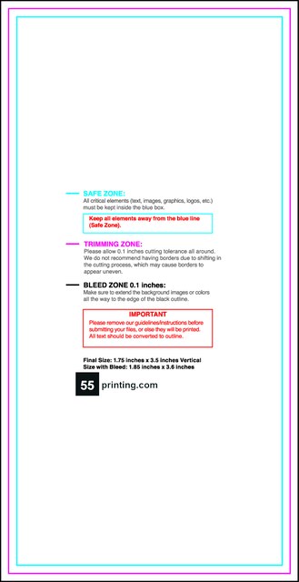 Businesscard 1.75inx3.5in V Front guideline template 1.75" × 3.5" JPG