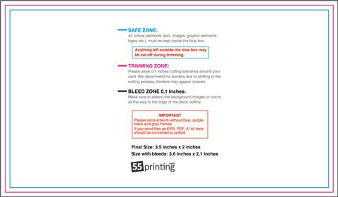Businesscard 3.5inx2in guideline template 3.5" × 2" JPG