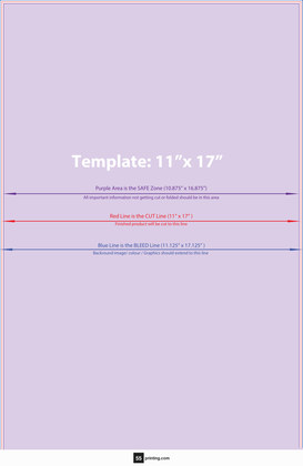 55printing Canvas 11inx17in V Download Template Guideline - Canvas