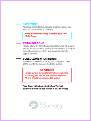 55printing Canvas 18inx24in V Download Template Guideline - Canvas