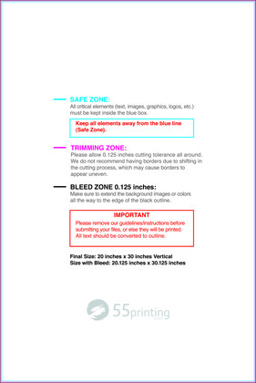 55printing Canvas 20inx30in V Download Template Guideline - Canvas