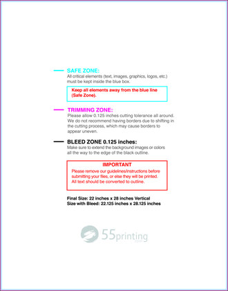 55printing Canvas 22inx28in V Download Template Guideline - Canvas