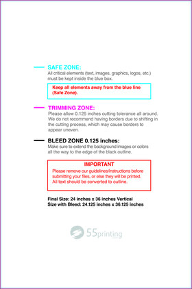 55printing Canvas 24inx36in V Download Template Guideline - Canvas