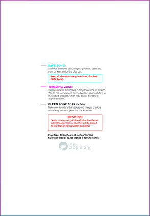 55printing Canvas 30inx43in V Download Template Guideline - Canvas