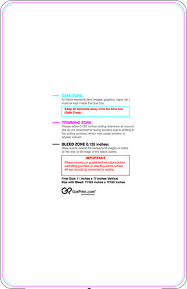 55printing Carmagnets 11inx17in V Round Download Template Guideline - Car Magnets