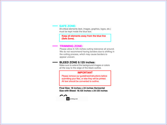 55printing Carmagnets 18inx24in H Download Template Guideline - Car Magnets