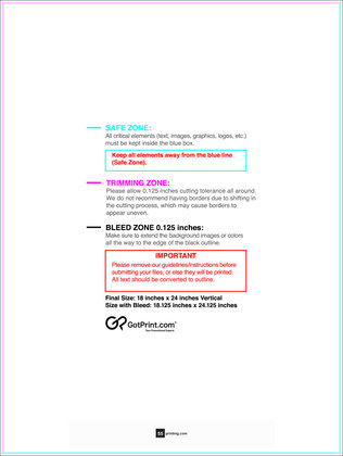 55printing Carmagnets 18inx24in V Download Template Guideline - Car Magnets