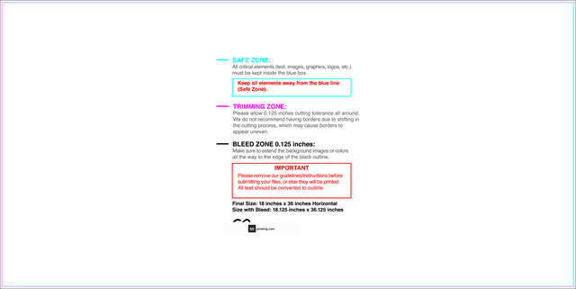 55printing Carmagnets 18inx36in H Download Template Guideline - Car Magnets