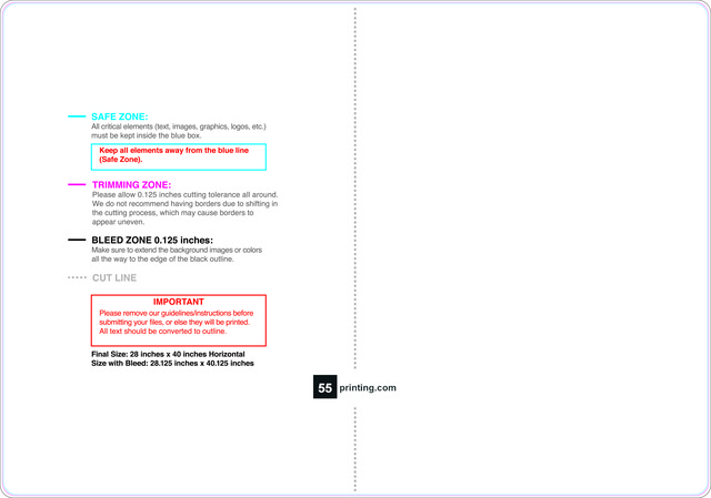 55printing Carmagnets 28inx40in H Double Round Front Download Template Guideline - Car Magnets