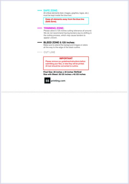 55printing Carmagnets 28inx40in V Double Front Download Template Guideline - Car Magnets