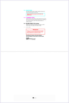 55printing Carmagnets 32inx48in V Double Download Template Guideline - Car Magnets