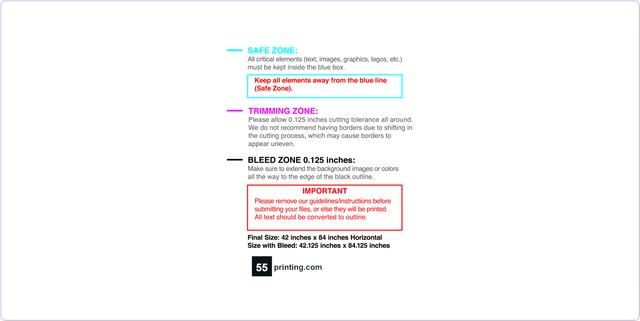 55printing Carmagnets 42inx84in H Round Front Download Template Guideline - Car Magnets