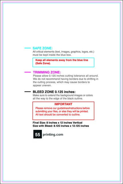 55printing Carmagnets 8inx12in V Front Download Template Guideline - Car Magnets