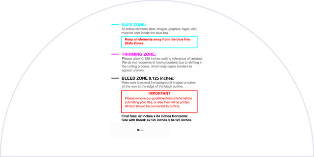 55printing Carmagnets Halfcircle Short 42inx84in H Download Template Guideline - Car Magnets