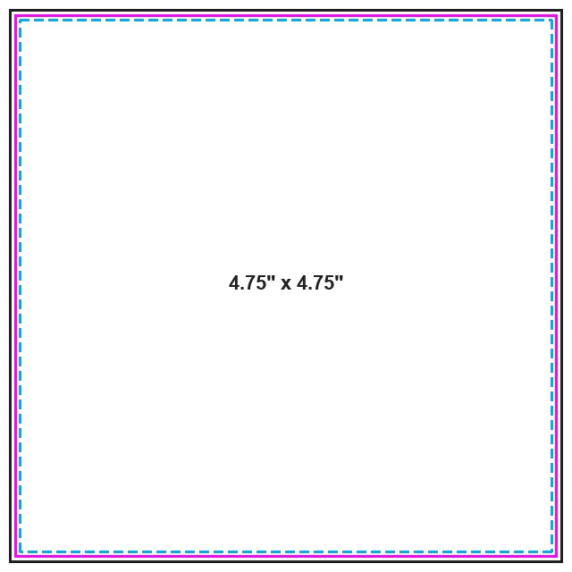 Cd Insert 4.75inx4.75in guideline preview