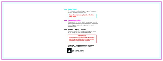 Clubflyer 2inx5.5in H Front guideline preview