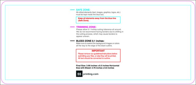 Clubflyer 3.66inx8.5in H Round Front guideline template 3.66" × 8.5" JPG