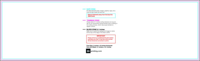 Clubflyer 3inx10in H Front guideline preview