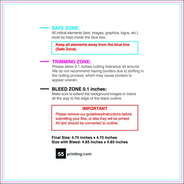 Clubflyer 4.75inx4.75in Front guideline preview