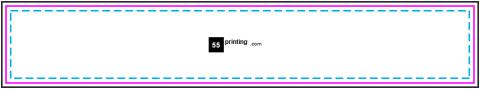 Pencil Imprint 4.5inx0.75in guideline preview