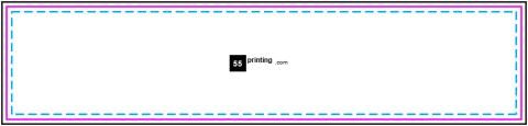 Pencil Imprint 4.5inx1in guideline preview