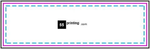 Pen Imprint 2.5inx0.75in guideline preview