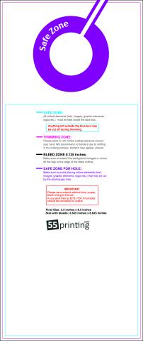 Doorhanger 3.5inx8.5in Back V guideline preview
