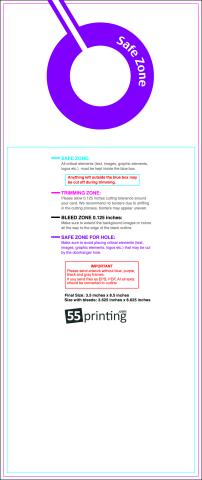 Doorhanger 3.5inx8.5in Front V guideline preview