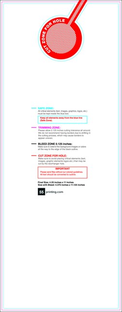 Doorhanger 4.25inx11in Back guideline preview