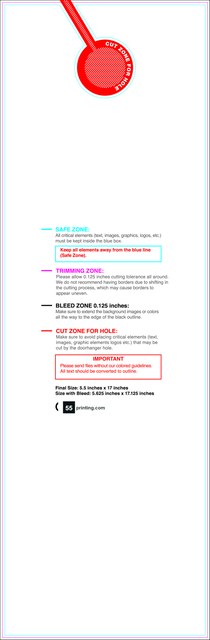 Doorhanger 5.5inx17in Front guideline template 5.5" × 17" JPG