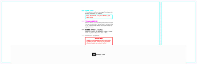 55printing Ripbc 3.5inx11in Fl H Download Template Guideline - Door Hanger